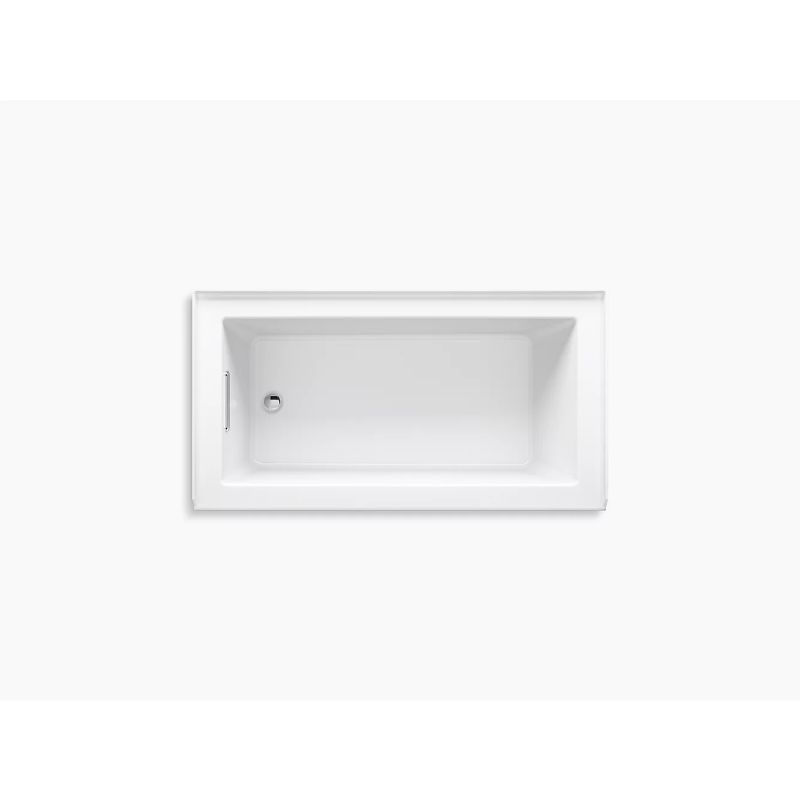 Underscore Rectangle 60' x 32' x 22.25' Left Drain Alcove Bathtub in White