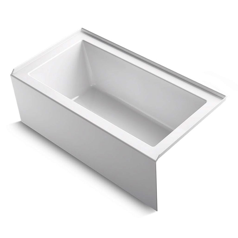 Underscore Rectangle 60' x 32' x 22.25' Right Drain Alcove Bathtub in White
