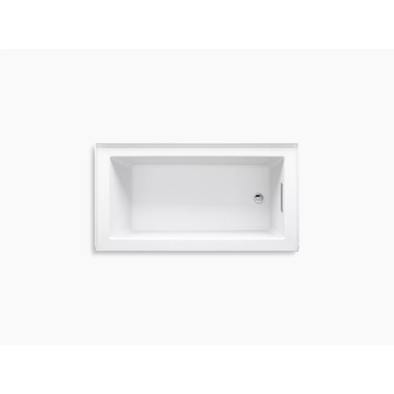 Underscore Rectangle 60' x 32' x 22.25' Right Drain Alcove Bathtub in White