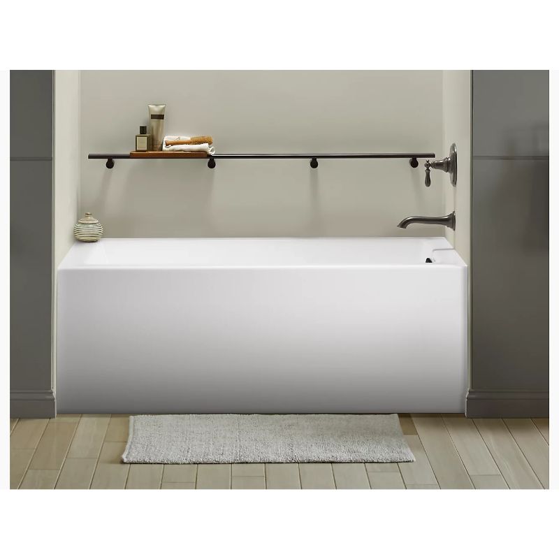 Underscore Rectangle 60' x 32' x 22.25' Right Drain Alcove Bathtub in White
