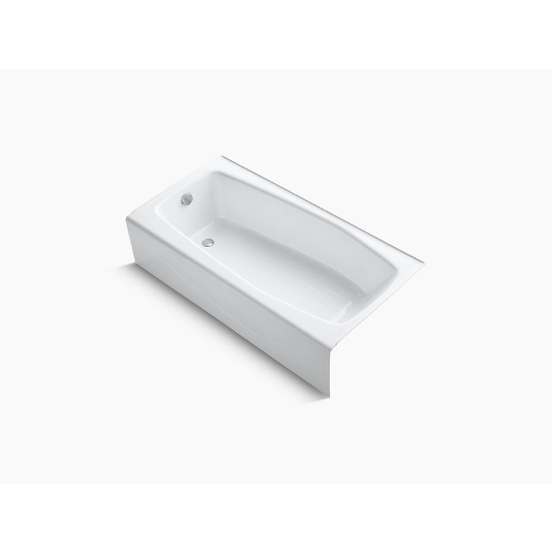 Villager 60' x 30.25' x 14' Left Drain Alcove Bathtub in White