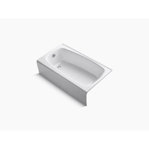 Seaforth 54' x 30.25' x 14' Left Drain Alcove Bathtub in White