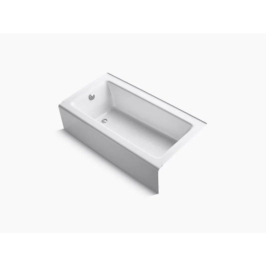 Bellwether 60" x 32" x 15.5" Left Drain Alcove Bathtub in White