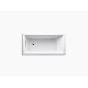 Underscore Rectangle 60' x 30' x 19' Drop-In Bathtub in White