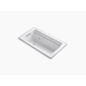 Archer 60' x 32' x 19' Drop-In Jetted Bathtub in White