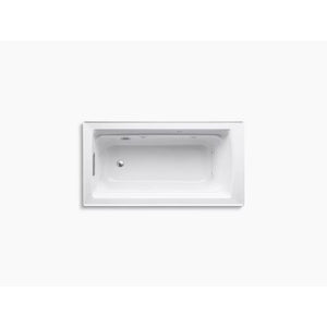 Archer 60' x 32' x 19' Drop-In Jetted Bathtub in White with Built-in Heater