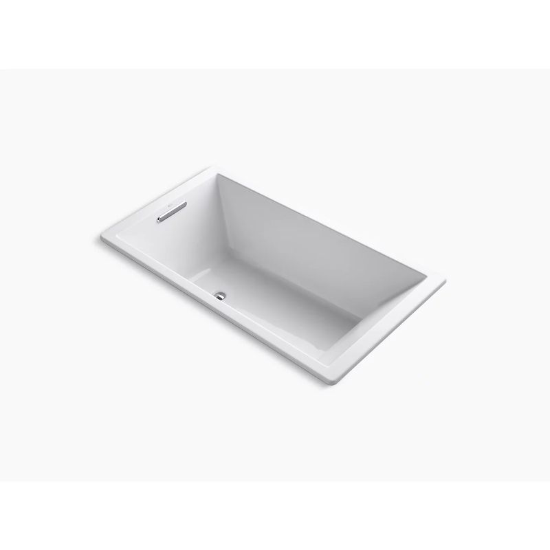 Underscore Rectangle 66' x 36' x 22' Drop-In Bathtub in White