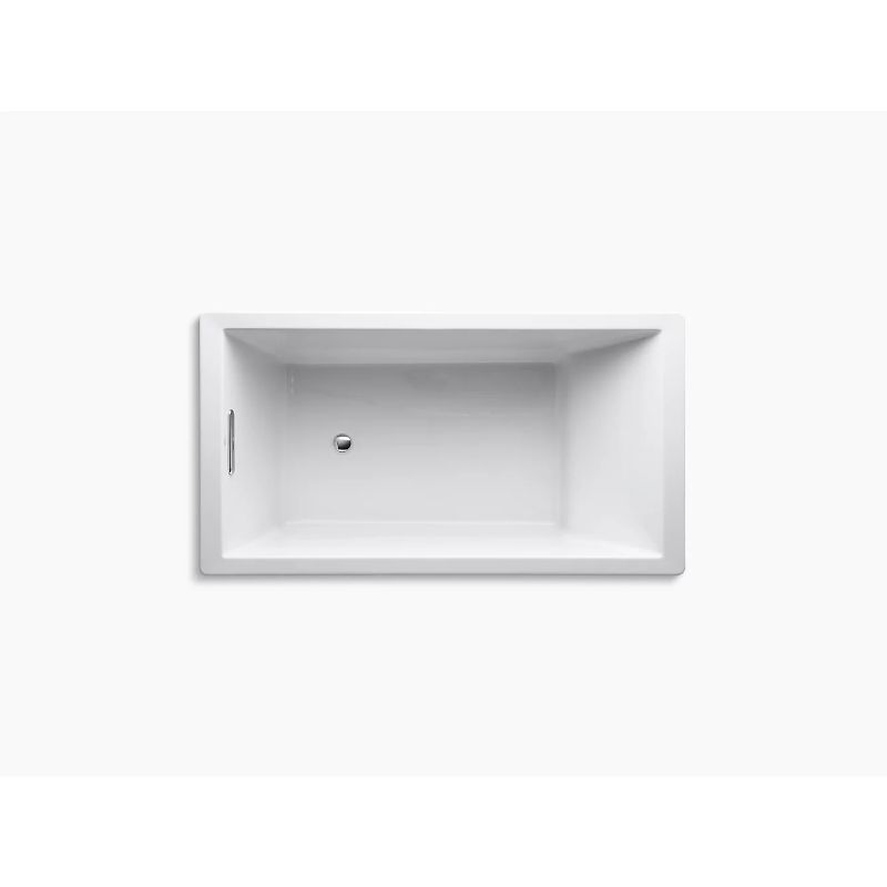 Underscore Rectangle 66' x 36' x 22' Drop-In Bathtub in White