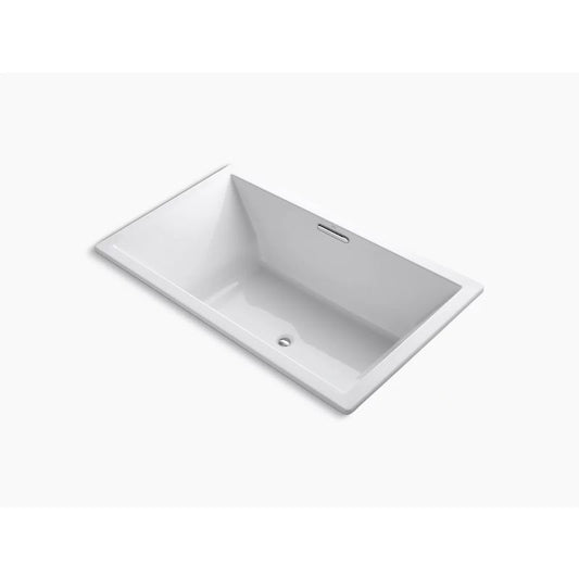 Underscore Rectangle 72" x 42" x 23" Drop-In Bathtub in White