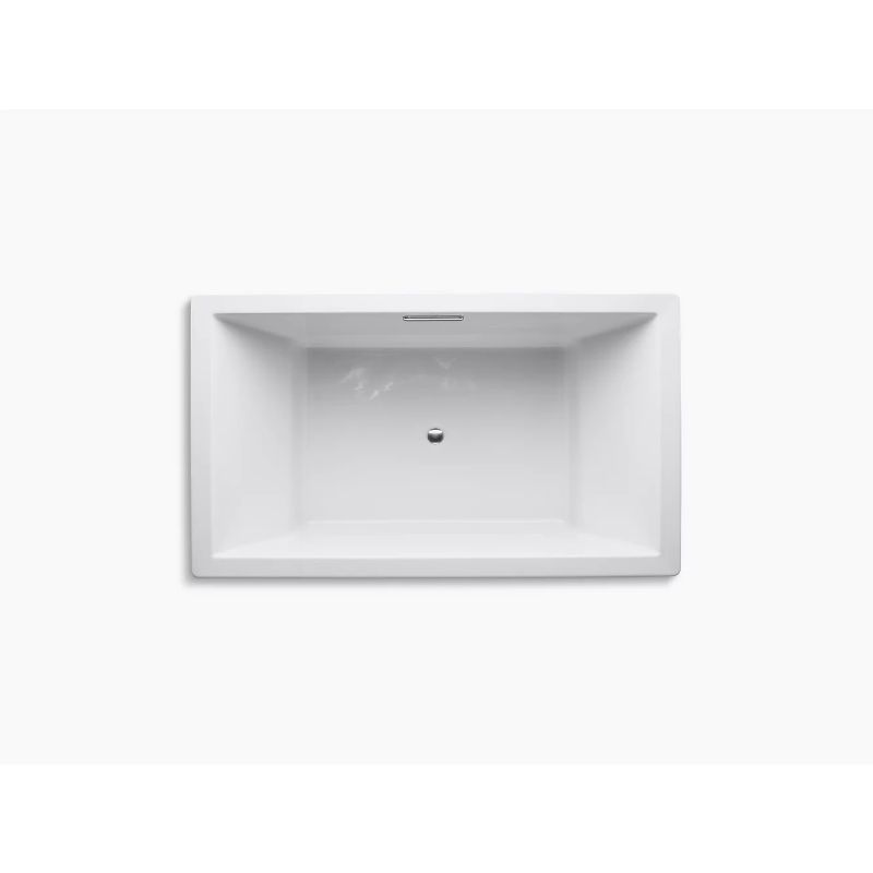 Underscore Rectangle 72' x 42' x 23' Drop-In Bathtub in White