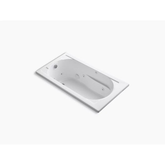 Devonshire 60" x 32" x 20" Drop-In Jetted Bathtub in White