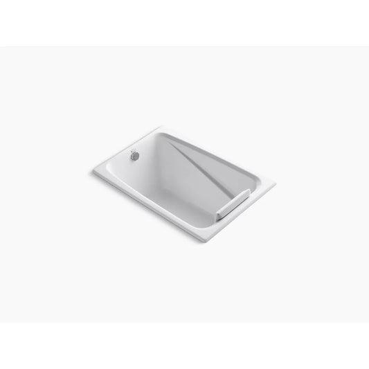 Greek 48" x 32" x 23.38" End Drain Drop-In Bathtub in White