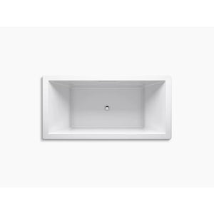 Underscore Rectangle 72' x 36' x 23' Drop-In Bathtub in White