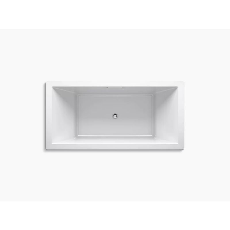 Underscore Rectangle 72' x 36' x 23' Drop-In Bathtub in White