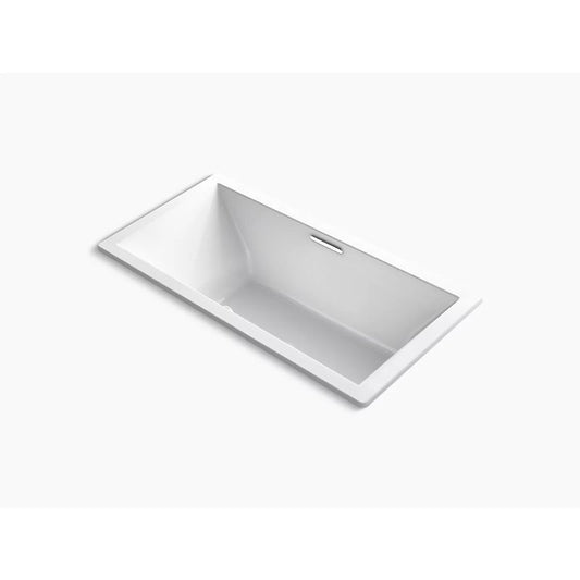 Underscore Rectangle 72" x 36" x 23" Drop-In Heated Surface Bathtub in White
