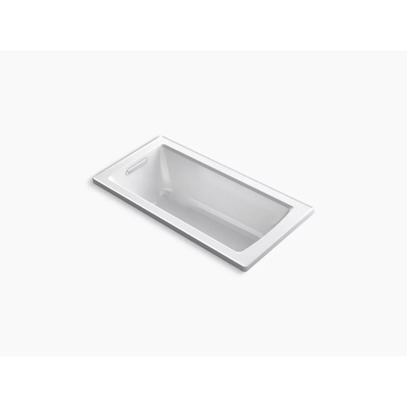Archer 60' x 30' x 19' End Drain Drop-In Bathtub in White