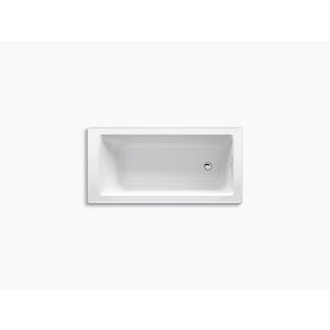 Archer 60' x 30' x 19' End Drain Drop-In Bathtub in White