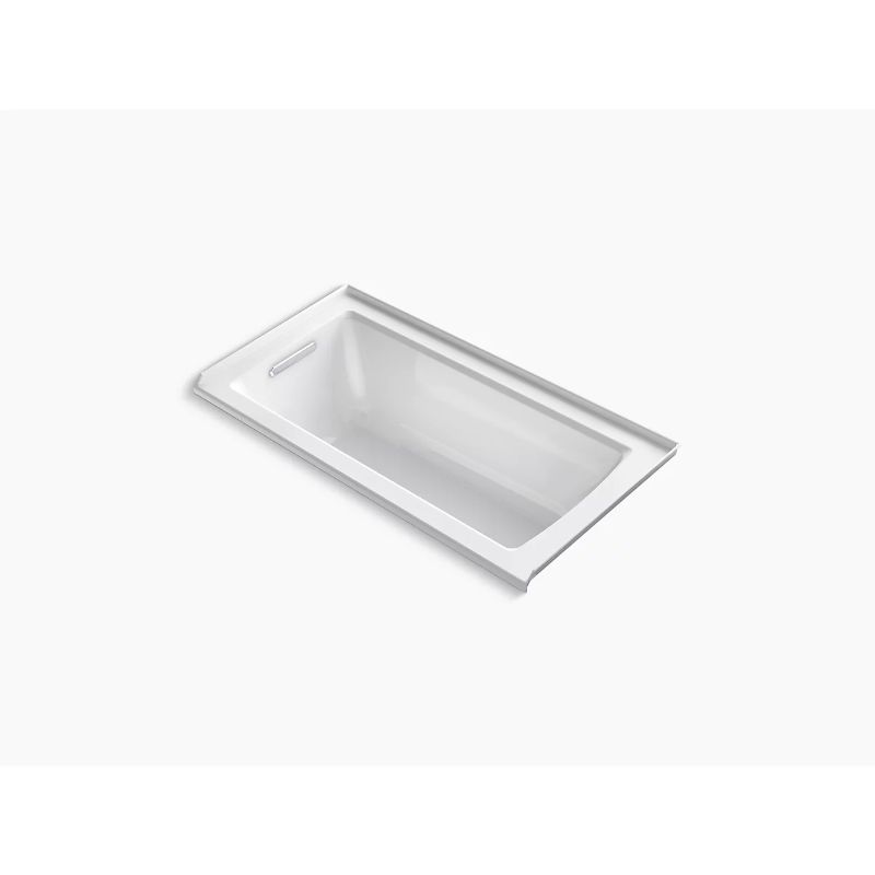 Archer 60' x 30' x 19' Left Drain Drop-In Bathtub in White