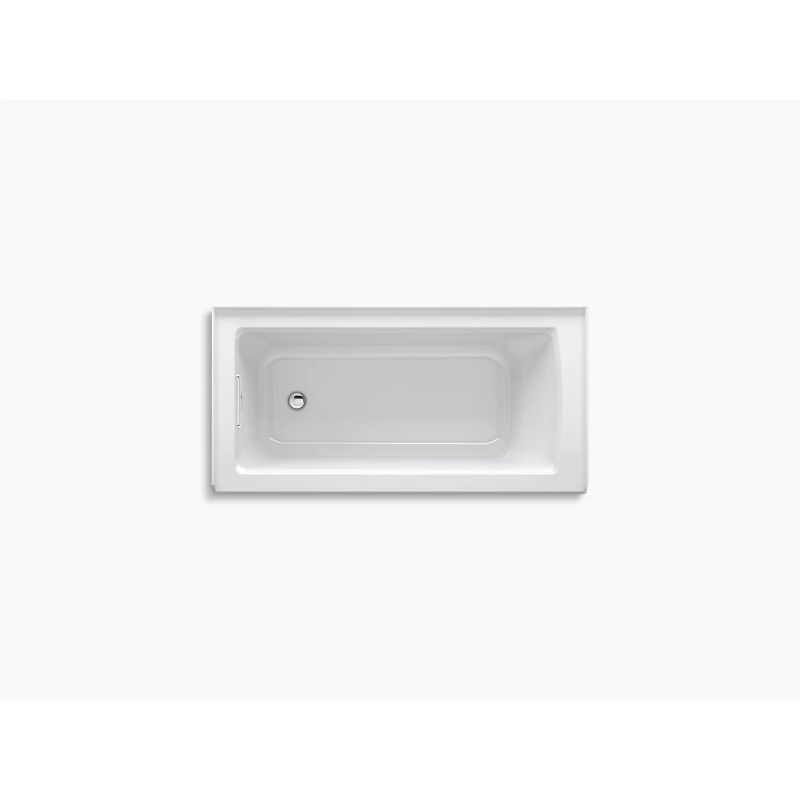 Archer 60' x 30' x 19' Left Drain Drop-In Bathtub in White