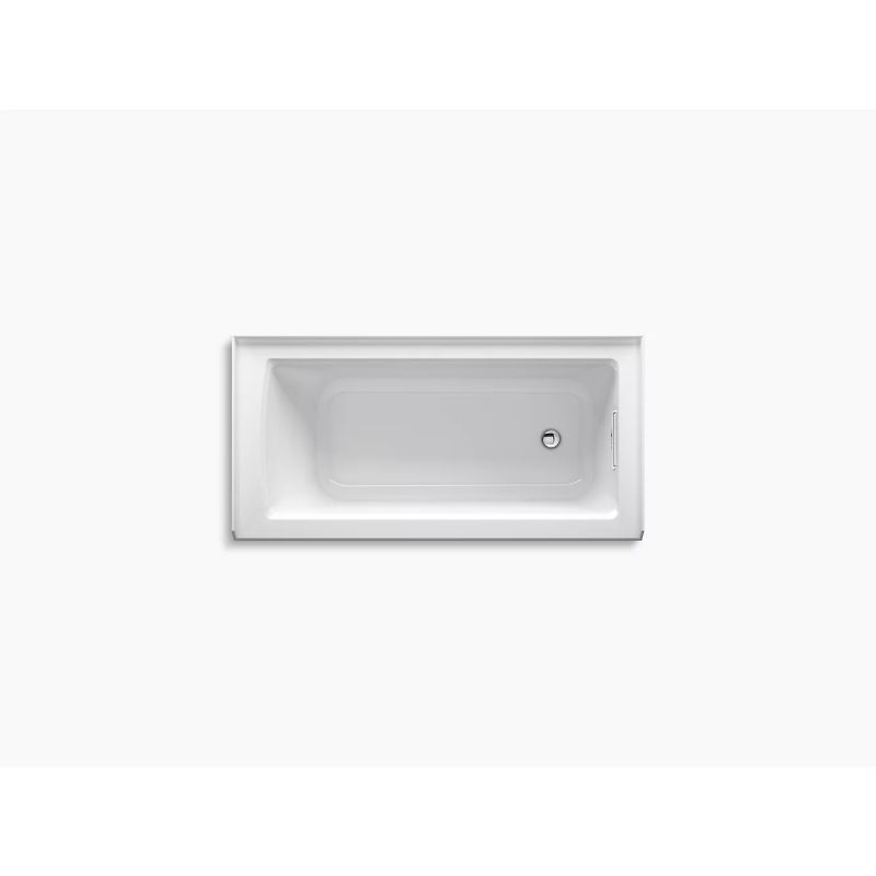 Archer 60' x 30' x 19' Right Drain Drop-In Bathtub in White
