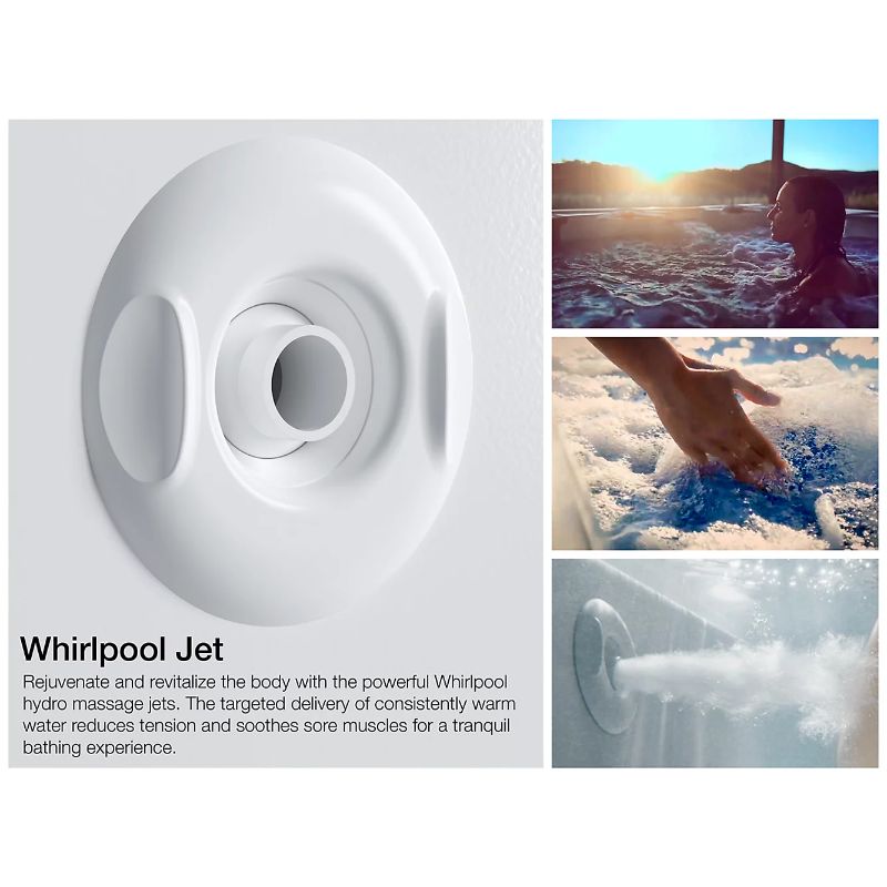 Archer 66' x 32' x 19' Drop-In Jetted Bathtub in White