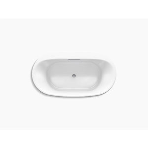 Underscore Oval 66' x 36' x 22' Drop-In Bathtub in White
