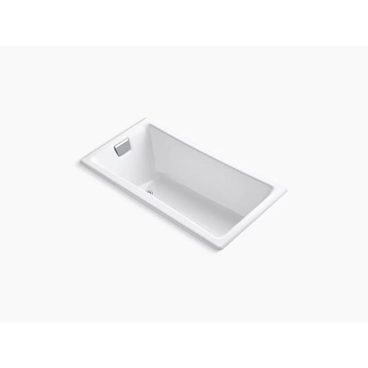 Tea-for-Two 60" x 32" x 18.25" Drop-In Bathtub in White