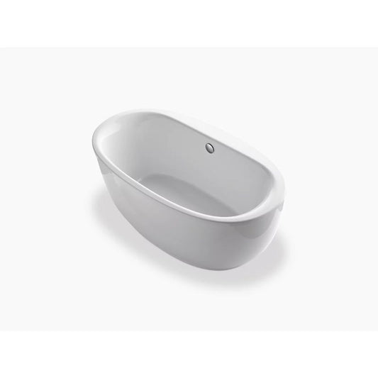 Sunstruck 65.5" x 35.5" x 24.5" Freestanding Bathtub in White