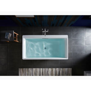 Reve 66.94' x 31.5' x 22.06' Freestanding Bathtub in White