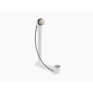 Clearflo Vibrant Brushed Nickel Rough-In Cable Drain with PVC Tubing