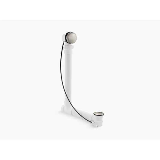 Clearflo Vibrant Brushed Nickel Rough-In Cable Drain with PVC Tubing