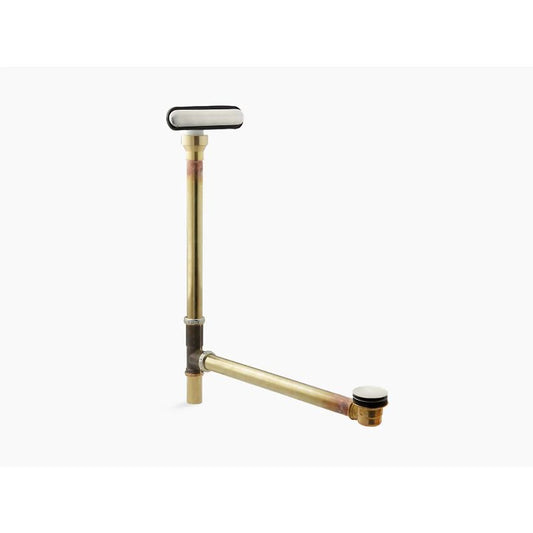 Clearflo Vibrant Brushed Nickel Drain Slotted Overflow (18.25" x 2.25" x 25.63")