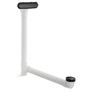 Clearflo Matte Black Drain Slotted Overflow (18.25' x 2.63' x 25.75')