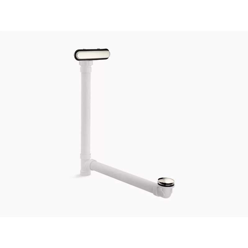 Clearflo Vibrant Polished Nickel Drain Slotted Overflow (18.25' x 2.63' x 25.75')