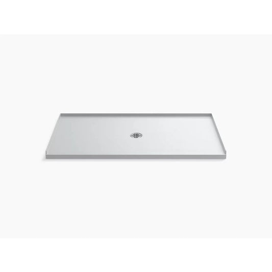 Ballast 66" x 36" x 1.63" Center Drain Shower Base in White