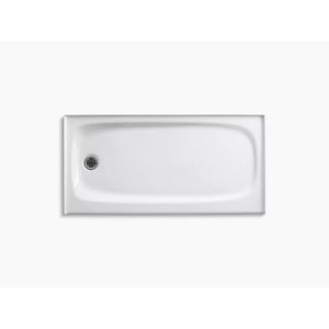 Salient 60' x 30' x 3.75' Left Drain Shower Base in White