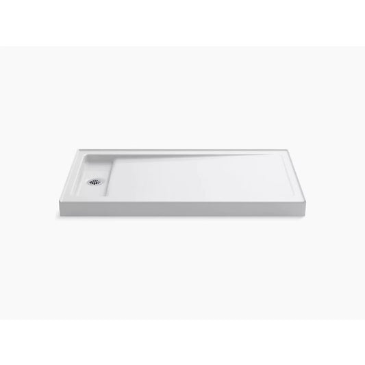 Bellwether 60" x 32" x 4.5" Left Drain Shower Base in White