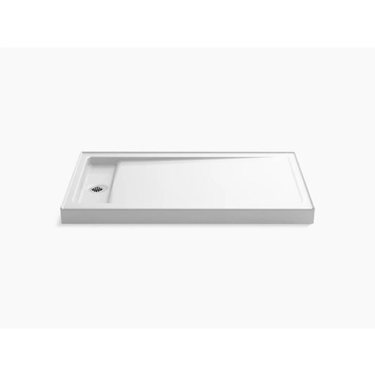 Bellwether 60" x 34" x 4.5" Left Drain Shower Base in White