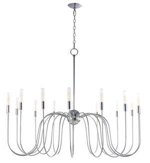 Willsburg 44.25' 16 Light Single-Tier Chandelier in Polished Nickel
