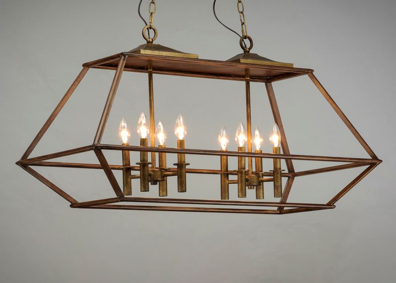 Woodland 17.25' 8 Light Chandelier in Burnished Gold Hazel