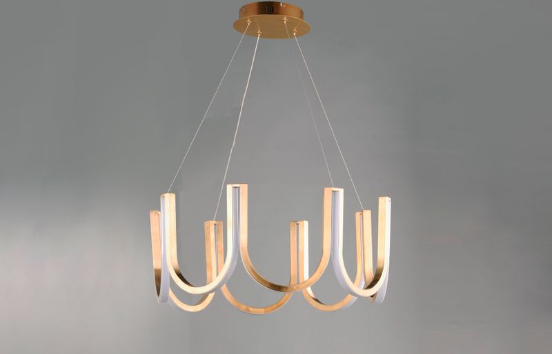You 26.25' Single Light Pendant in Brushed Champagne