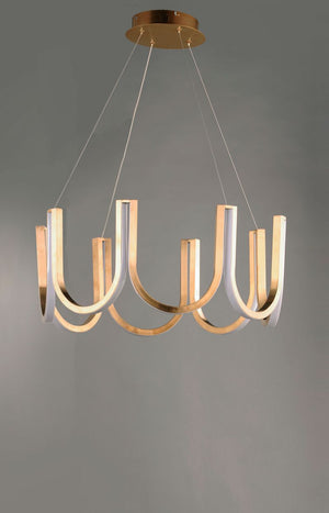 You 26.25' Single Light Pendant in Brushed Champagne