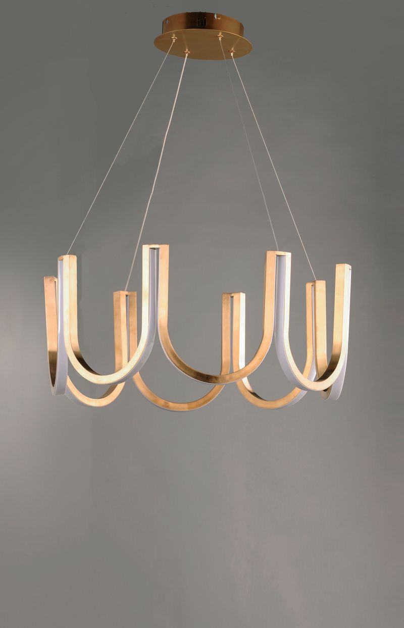 You 26.25' Single Light Pendant in Brushed Champagne