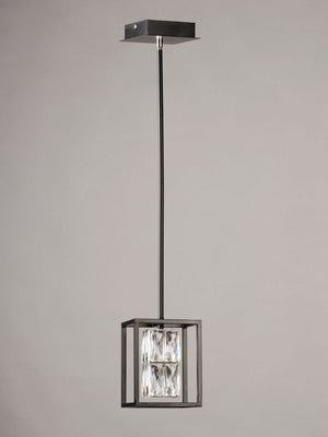 Zephyr 6' Single Light Mini-Pendant in Black