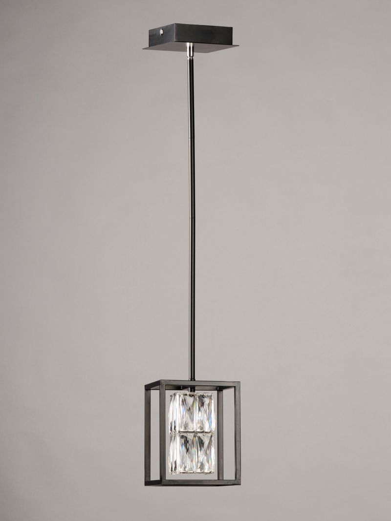 Zephyr 6' Single Light Mini-Pendant in Black