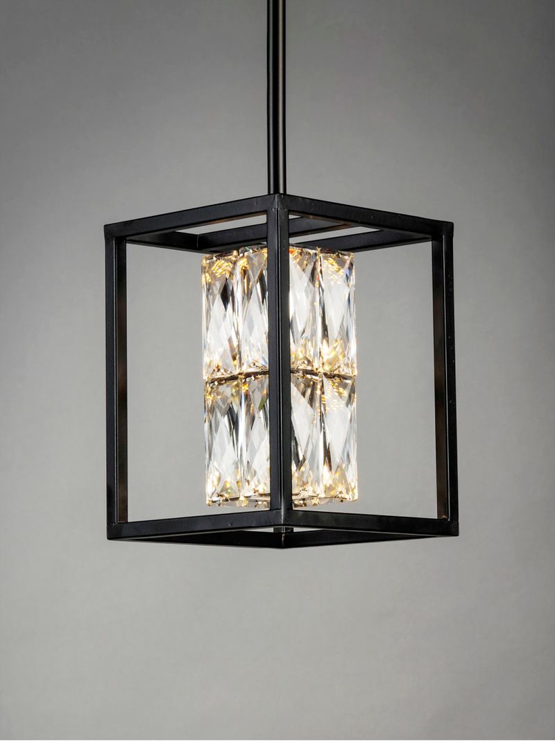 Zephyr 6' Single Light Mini-Pendant in Black