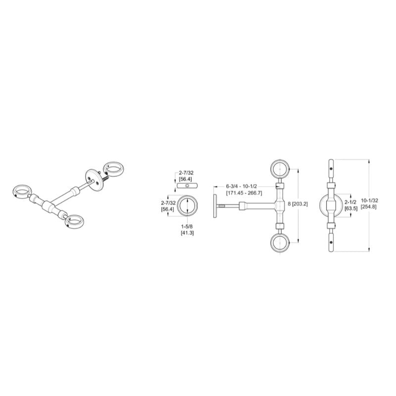 Pfister Riser Support Bracket in Brushed Nickel