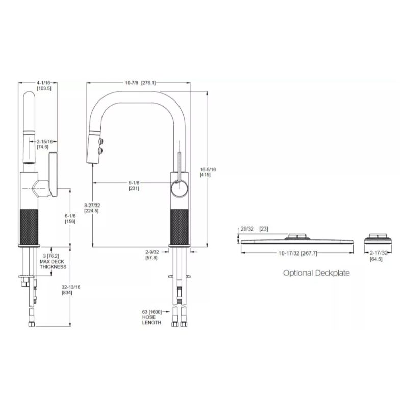 Montay Single-Handle Pull-Down Kitchen Faucet in Matte Black