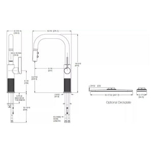 Montay Single-Handle Pull-Down Kitchen Faucet in Polished Nickel