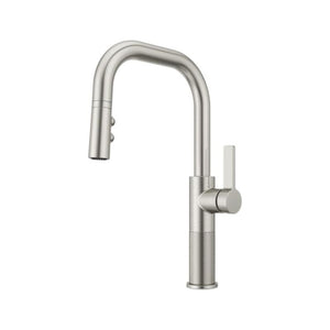 Montay Single-Handle Pull-Down Kitchen Faucet in Stainless Steel